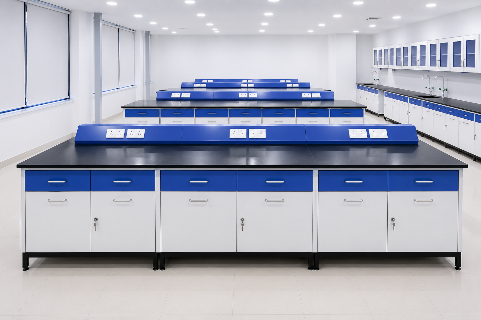 HueFit Meditech laboratory furniture manufacturer in India